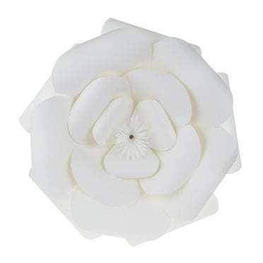 16" Handmade Paper Pedal Flower Mega Crafts Aqua 1PC 16" Handmade Paper Pedal Flower Mega Crafts Aqua 1PC